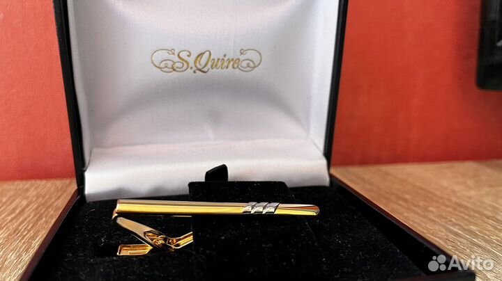 Заколка зажим для галстука S.Quire новый