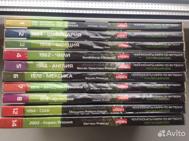Чемпионаты мира по футболу 1930-2002 гг. DVD