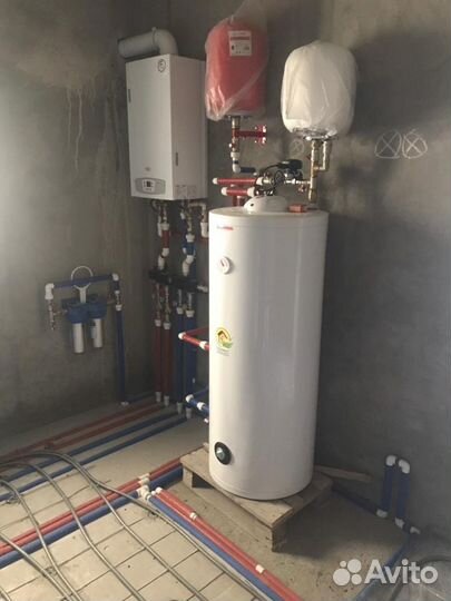 Монтаж теплых водяных полов, мотнаж отопления