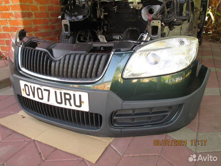 Бампер передний Шкода румстер скаут,фабия 2