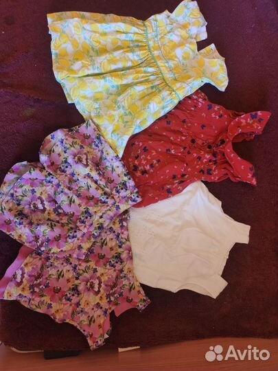 Большой пакет одежды для девочки 6-12 мес