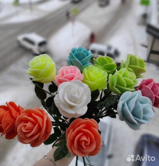 Розы ручной работы / мыло