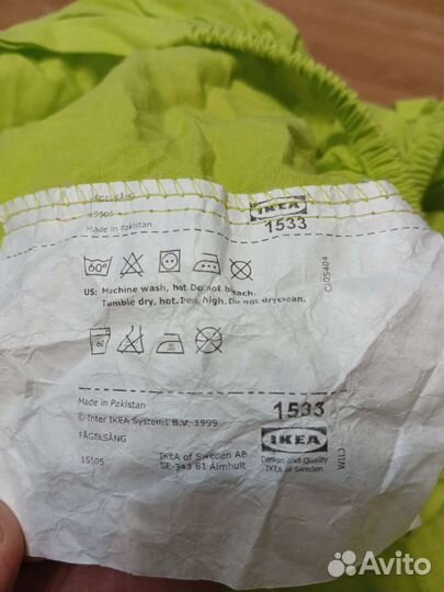 Простынь на резинке IKEA 60/120/15