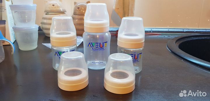Молокоотсос Avent, бутылочки и контейнеры via