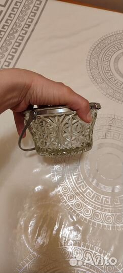 Сахарница стекло СССР винтаж