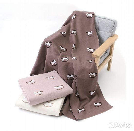 Детский плед с лошадкой