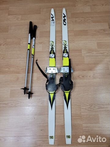 Детские беговые лыжи на обувь