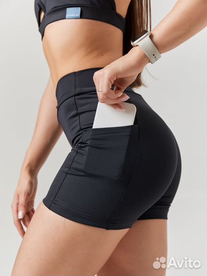 Шорты спортивные женские с карманом