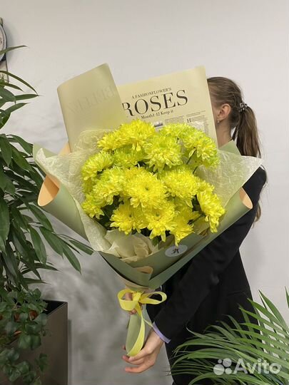 Букет из хризантем