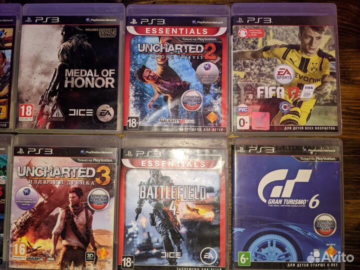 Игры на sony playstation 3 (диски)