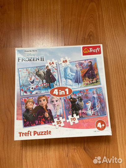 Пазл Холодное сердце 4 в 1