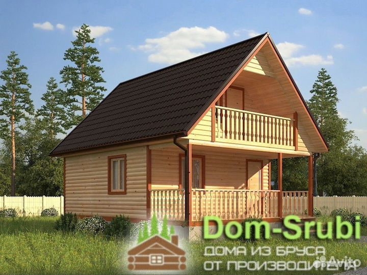 Болохово-Хорошая надёжная Баня из бруса Б-25 (6х8)