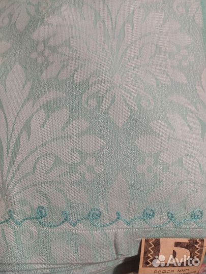 Скатерть льняная новая СССР, портьеры