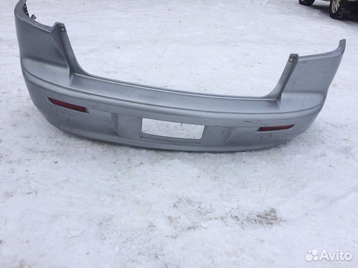 Бампер задний Mitsubishi Lancer 10 седан серебрист