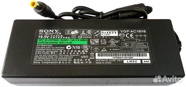 Блок питания для ноутбука Sony 6.5x4.4мм, 120W (19