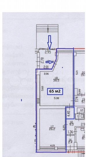 Торговая площадь, 65 м²