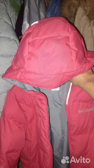 Пуховик на девочку 7-9 лет