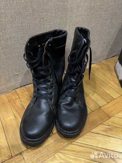 Берцы ботинки натуральная кожа