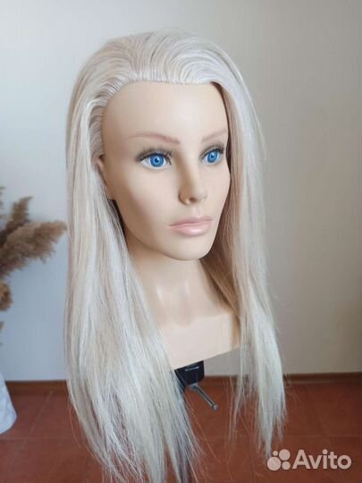 Голова манекен натуральные волосы