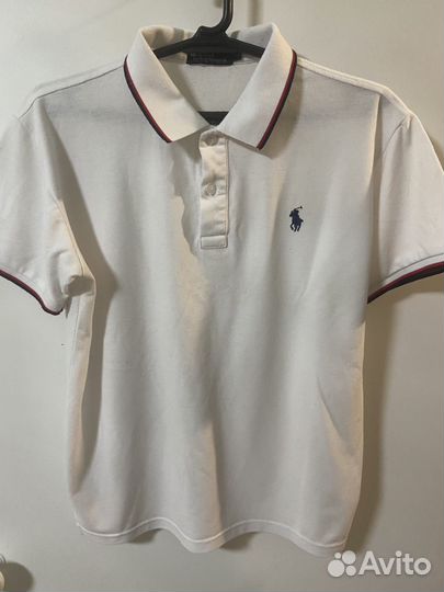 Polo ralph lauren футболка белая