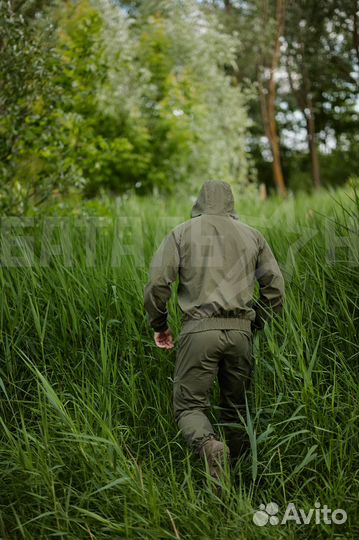 Костюм летний Рысь с сеткой, олива