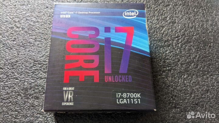 Процессор intel core i7 8700K Socket LGA1151v2
