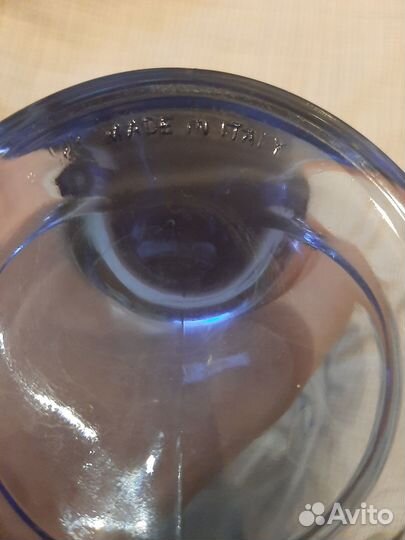 Десертные миски кобальтовое стекло (Италия)