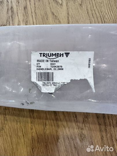 Оригинальный руль для Triumph Trident 660