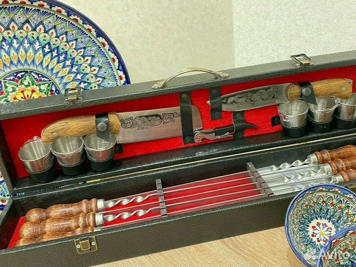 Шашлычный набор подарочный набор шампуров