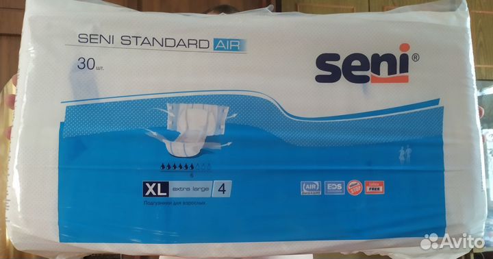 Памперсы для взрослых seni xl 4