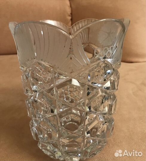 Хрустальная ваза Олимпиада 80