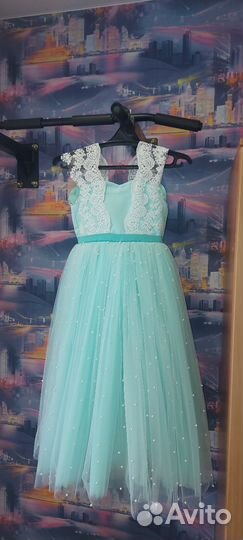 Нарядное платье для девочки 122 128