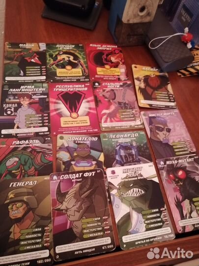 Карточки черепашки ниндзя