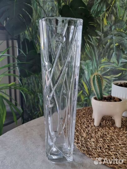 Ваза bohemia хрусталь