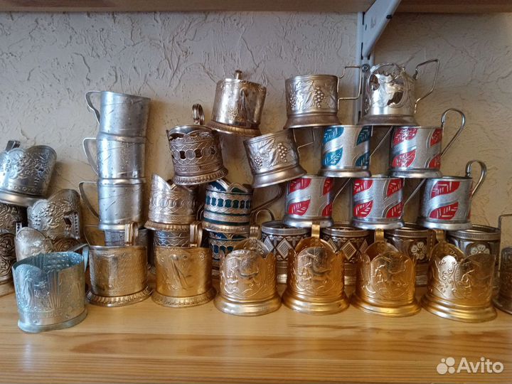 Советские алюминиевые подстаканники
