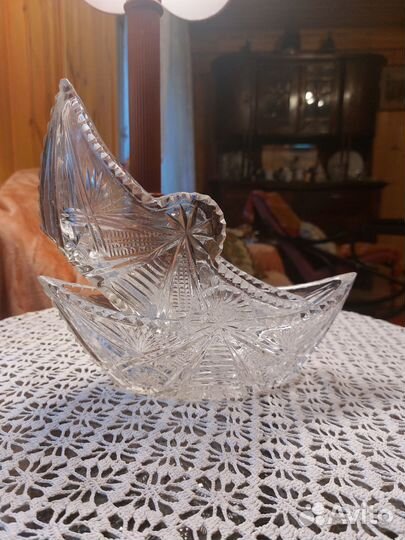 Хрустальная конфетница СССР