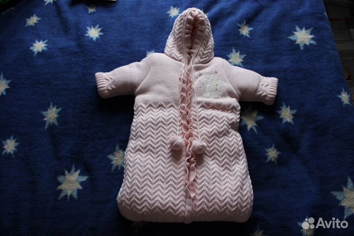 Конверт зимний для девочки