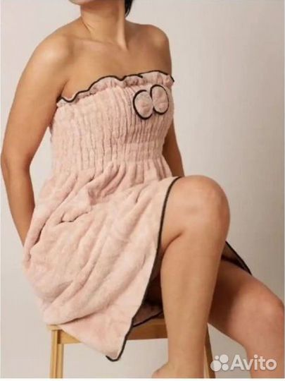 Махровый халат полотенце