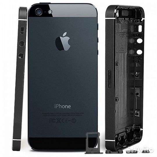 Крышка аккумулятора iPhone 5 золото, Белый, Черный