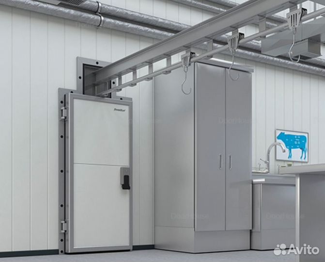 Двери для холодильных камер аллюм. профиль гарант