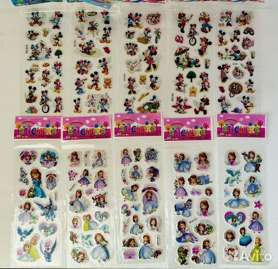 Наклейки детские/Ручки/Блокнот