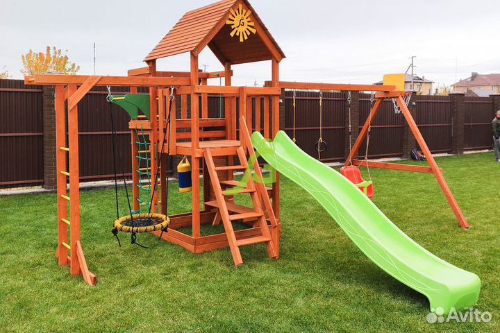 Детская площадка IgraGrad Крафт Pro 4 (скат 2,2)