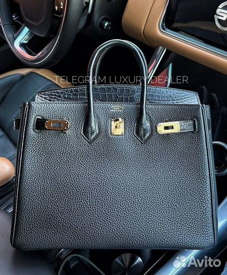 Сумка Hermes Birkin 25 Touch Togo + Alligator GHW