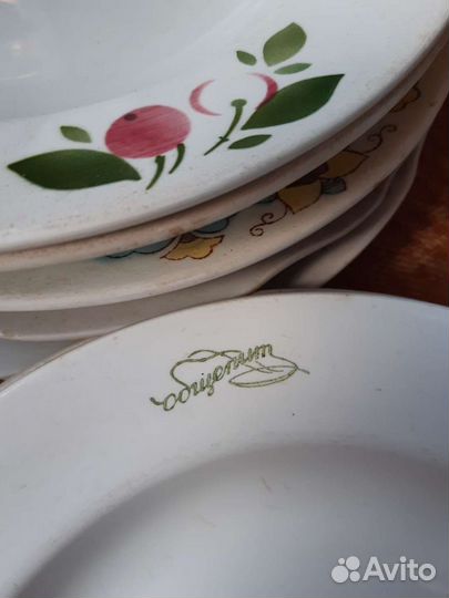 Тарелки и блюдо СССР