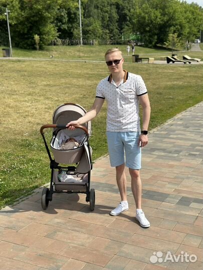 Детская коляска Moon Resea kombi Beige 2в1