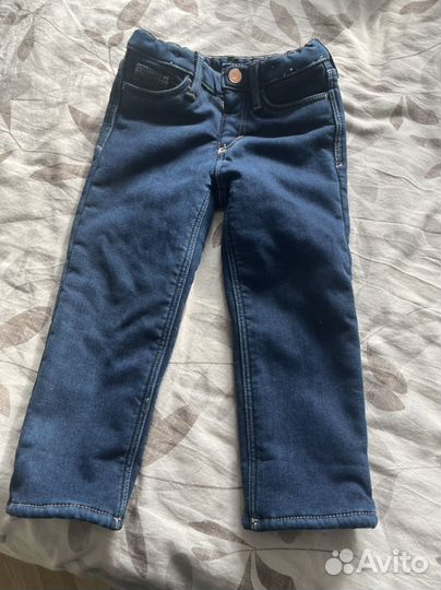 Джинсы утепленные 98