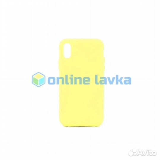 Чехол силиконовый Case для iPhone X, Xs желтый №41