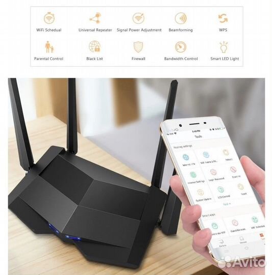 Гигабитный роутер WiFi Tenda AC10