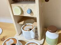 Новый деревянный кофейный набор
