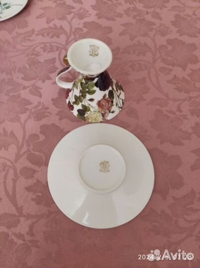 Чашка с блюдцем фарфор